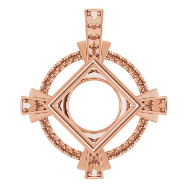 Bezel-Set Accented Pendant