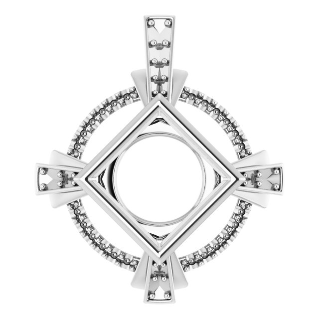 Bezel-Set Accented Pendant