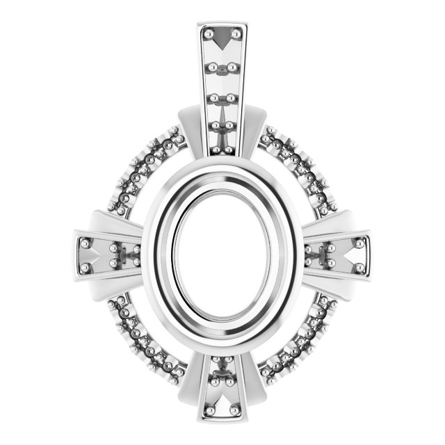 Bezel-Set Accented Pendant