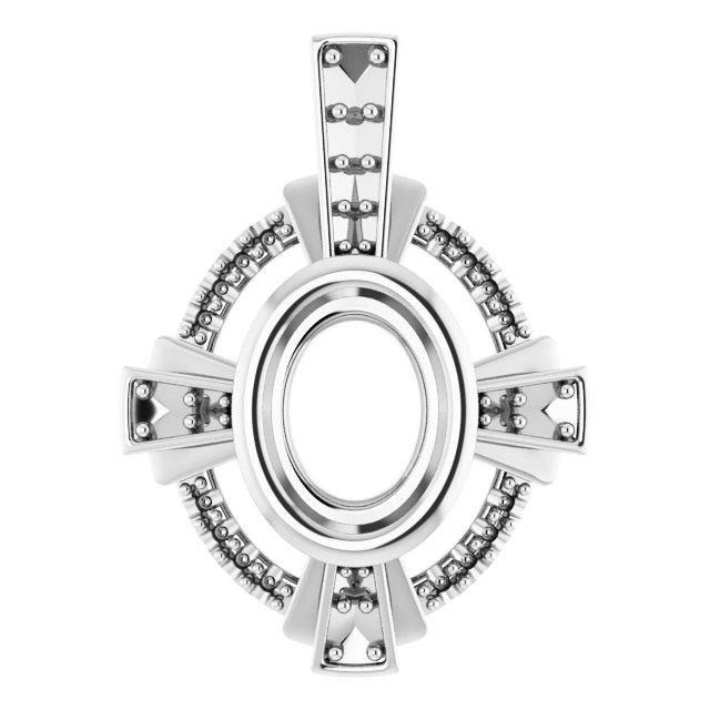 Bezel-Set Accented Pendant
