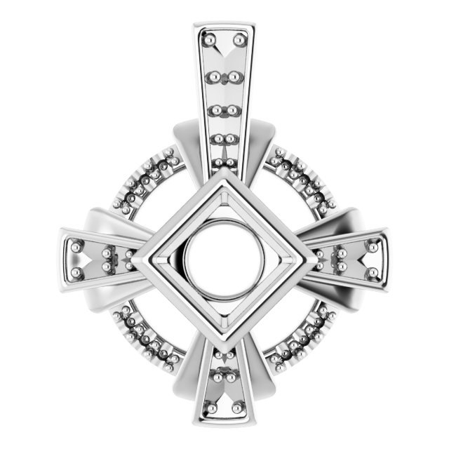 Bezel-Set Accented Pendant