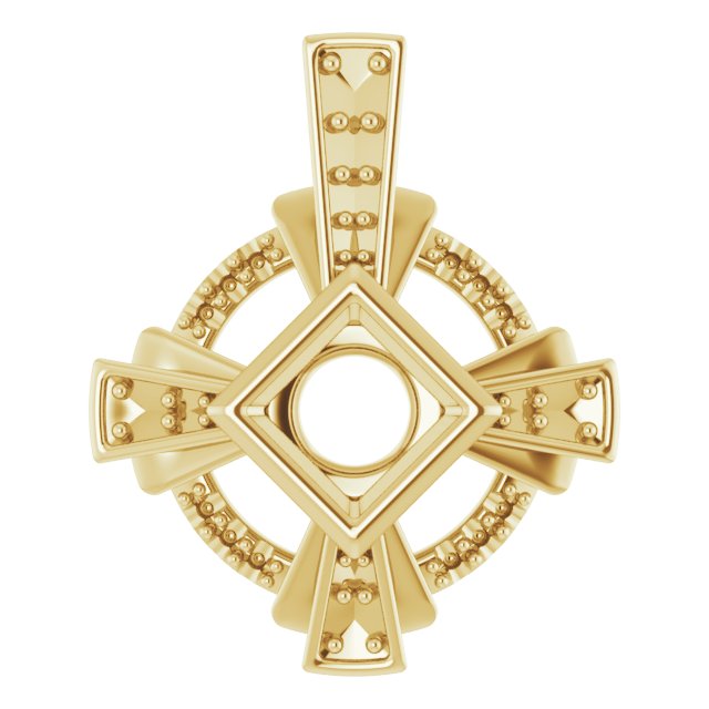 Bezel-Set Accented Pendant