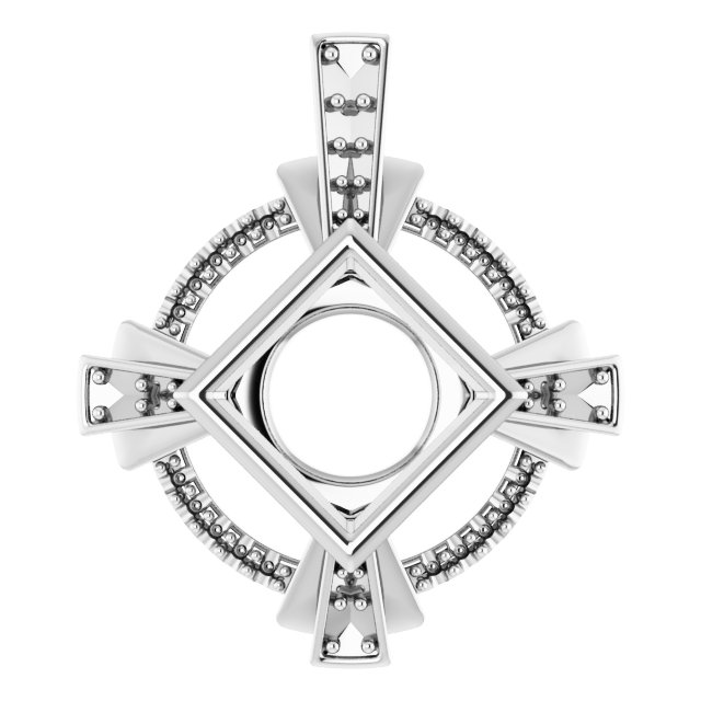 Bezel-Set Accented Pendant