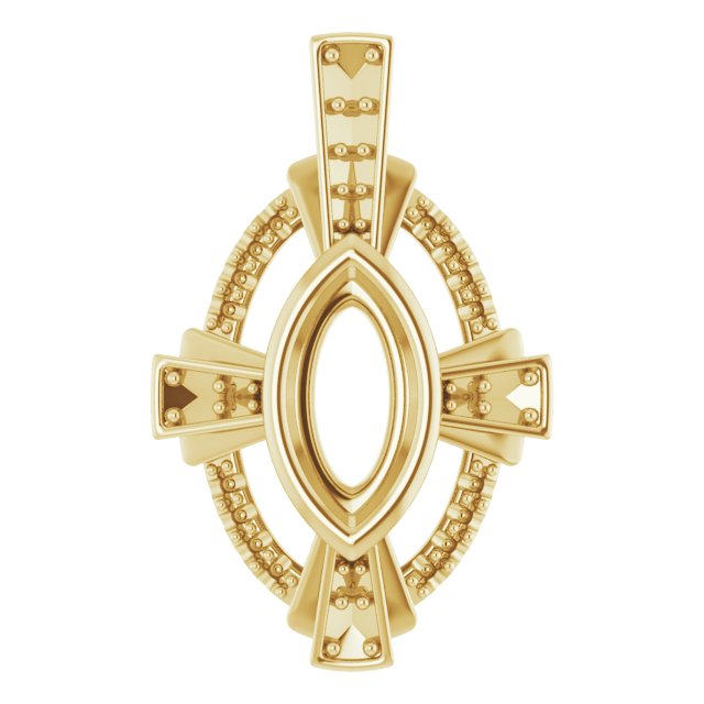 Bezel-Set Accented Pendant