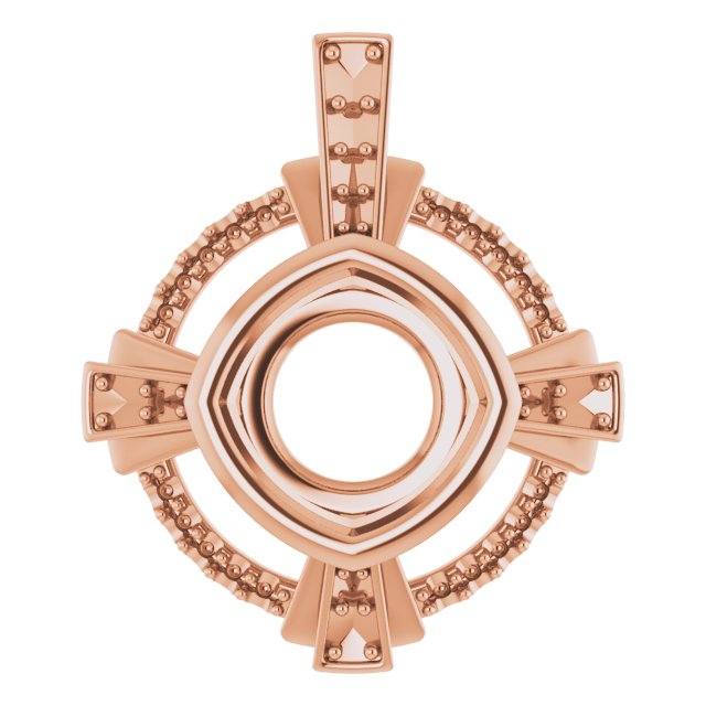 Bezel-Set Accented Pendant