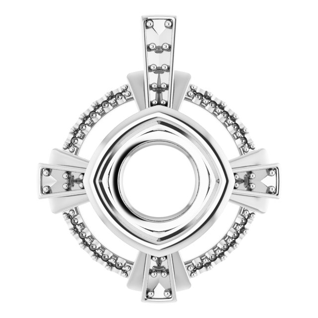 Bezel-Set Accented Pendant