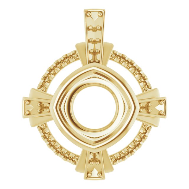 Bezel-Set Accented Pendant