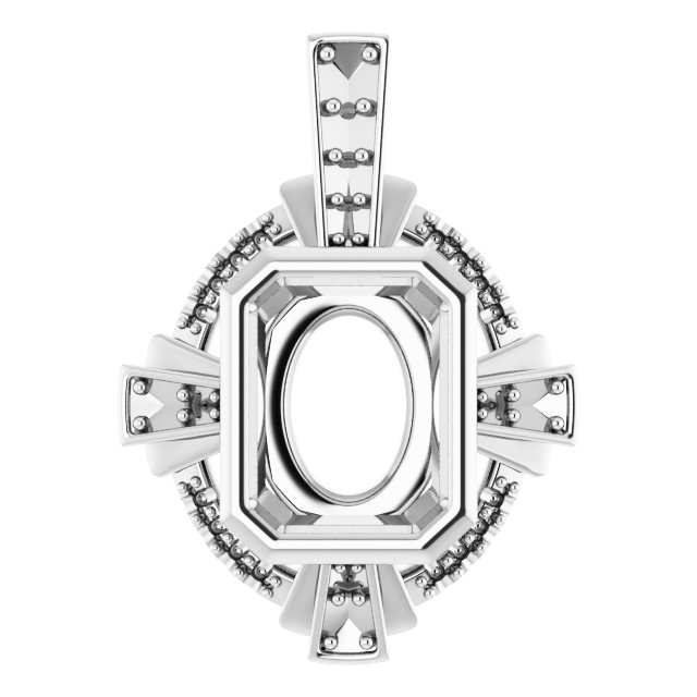 Bezel-Set Accented Pendant
