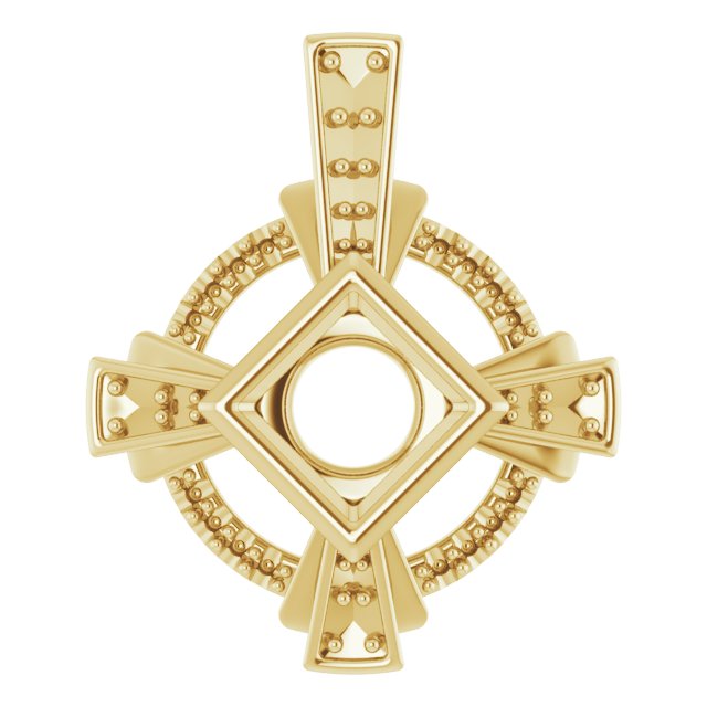 Bezel-Set Accented Pendant