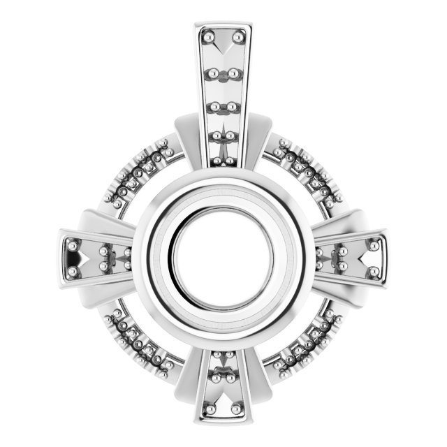 Bezel-Set Accented Pendant