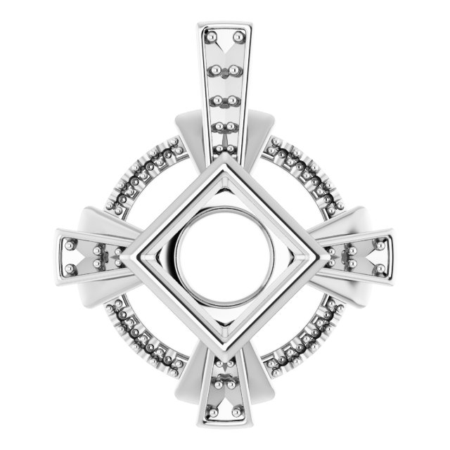 Bezel-Set Accented Pendant