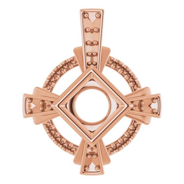 Bezel-Set Accented Pendant