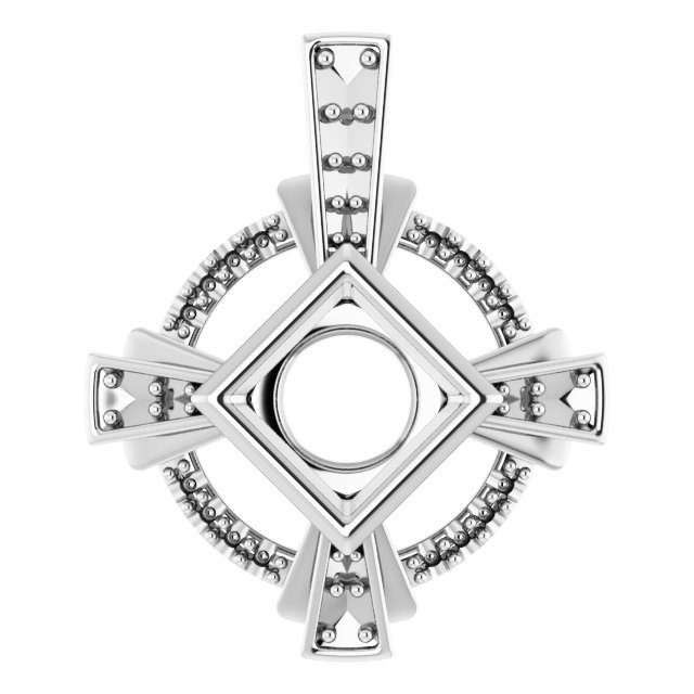 Bezel-Set Accented Pendant