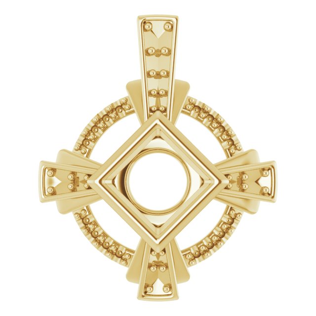 Bezel-Set Accented Pendant