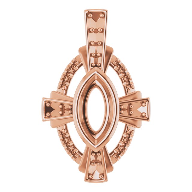 Bezel-Set Accented Pendant
