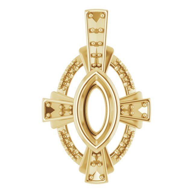 Bezel-Set Accented Pendant