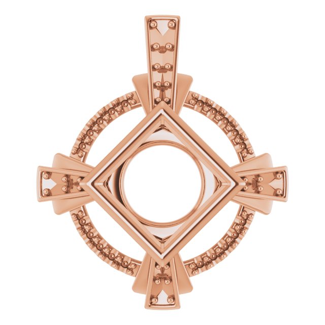 Bezel-Set Accented Pendant