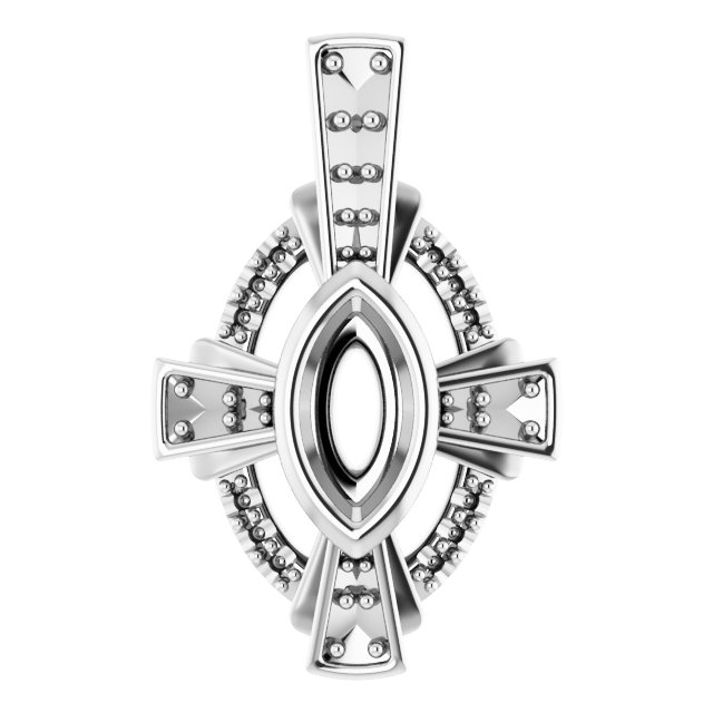 Bezel-Set Accented Pendant