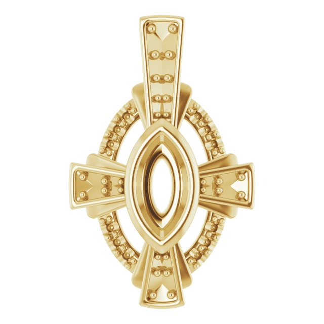 Bezel-Set Accented Pendant