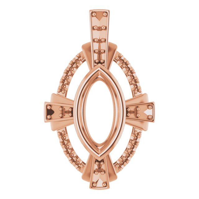 Bezel-Set Accented Pendant