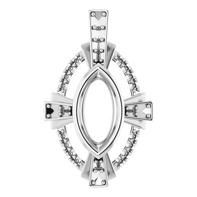 Bezel-Set Accented Pendant