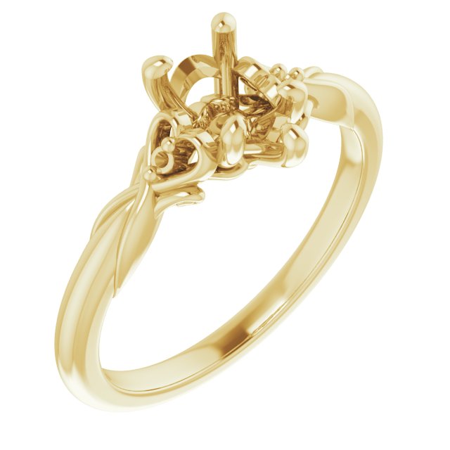 Accented Engagement Ring