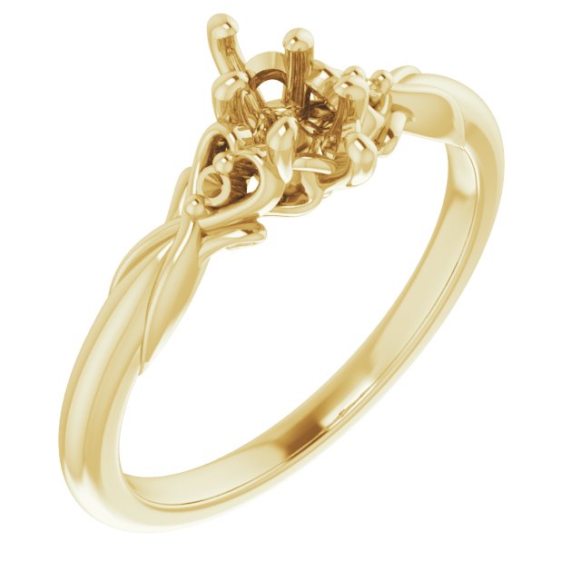 Accented Engagement Ring