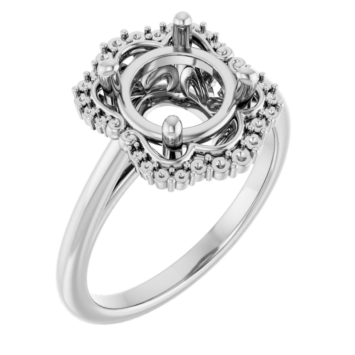 Halo-Style Engagement Ring