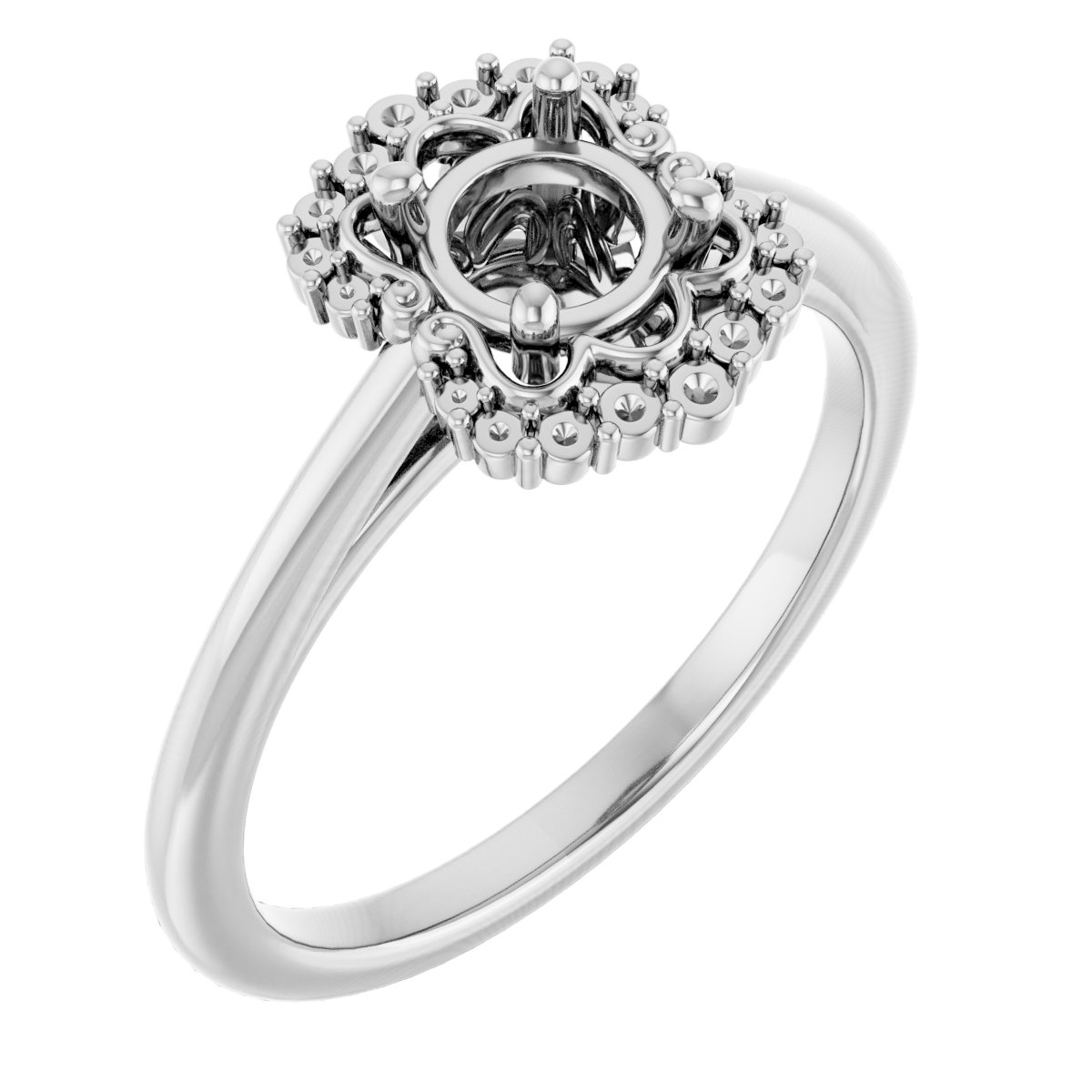 Halo-Style Engagement Ring