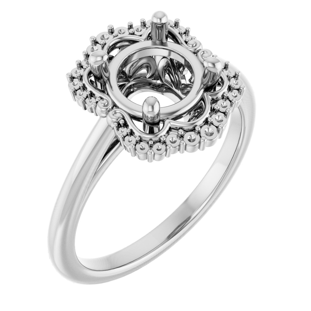 Halo-Style Engagement Ring