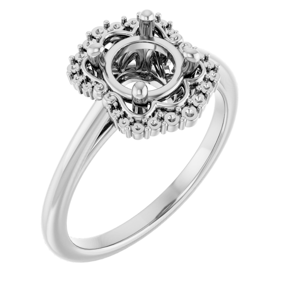Halo-Style Engagement Ring