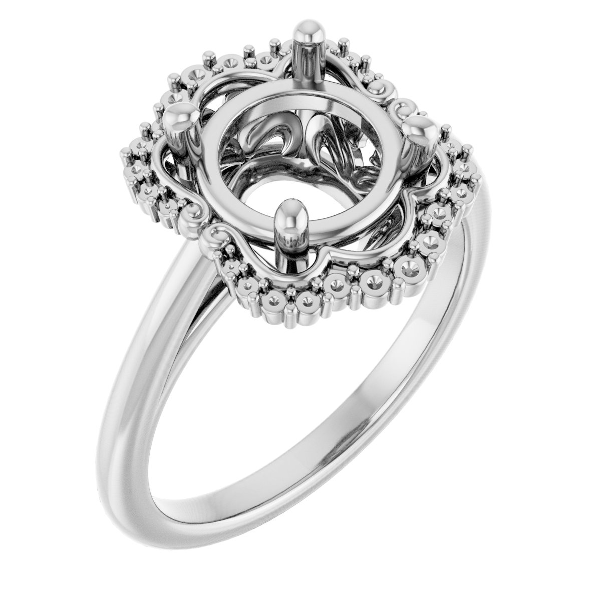 Halo-Style Engagement Ring