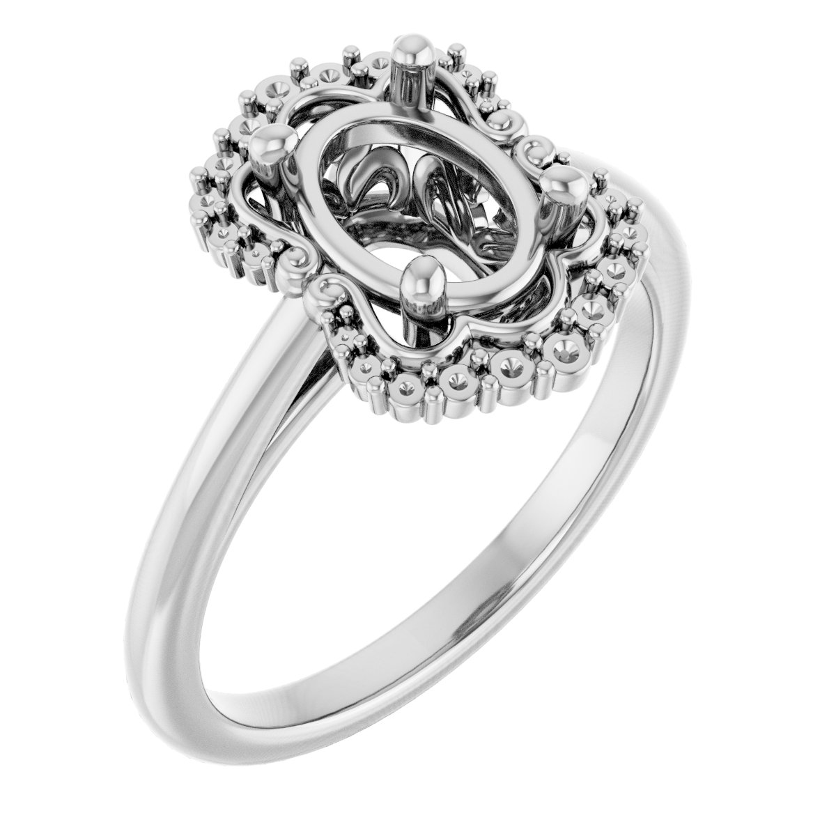 Halo-Style Engagement Ring