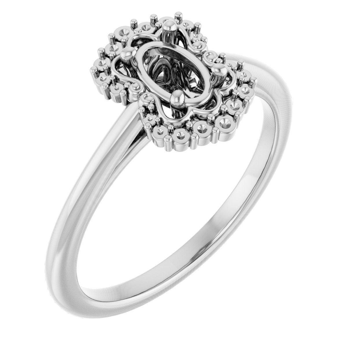 Halo-Style Engagement Ring
