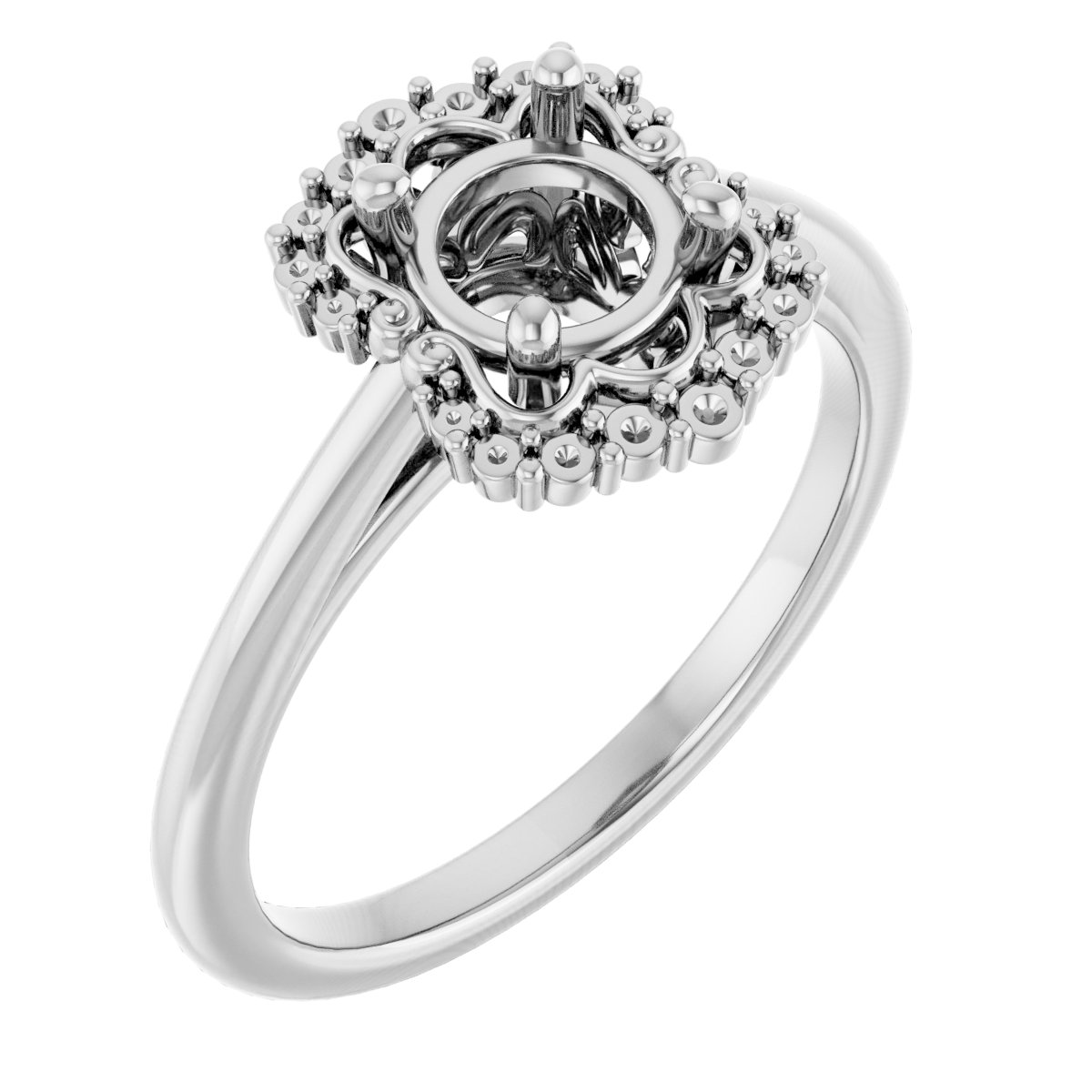 Halo-Style Engagement Ring