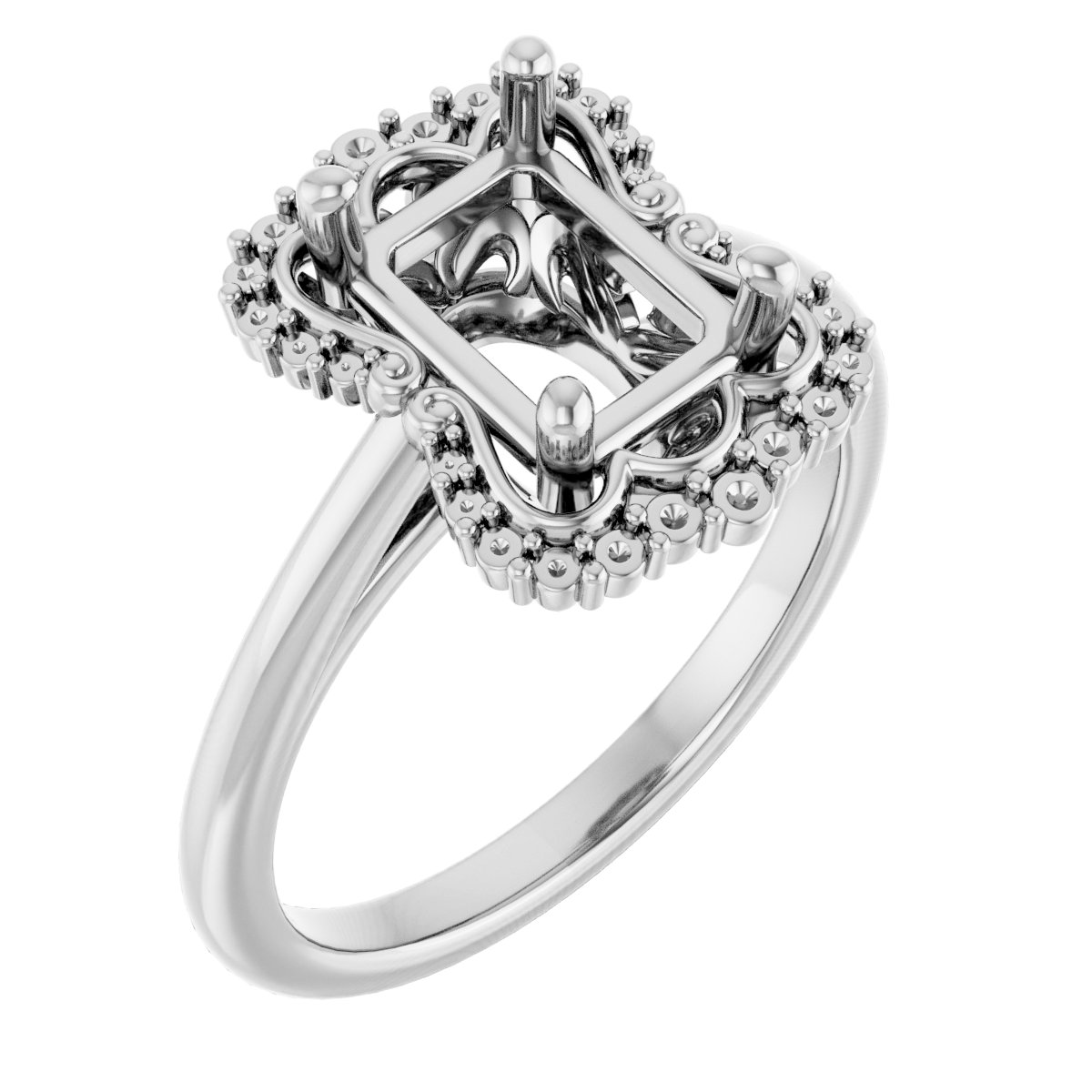 Halo-Style Engagement Ring
