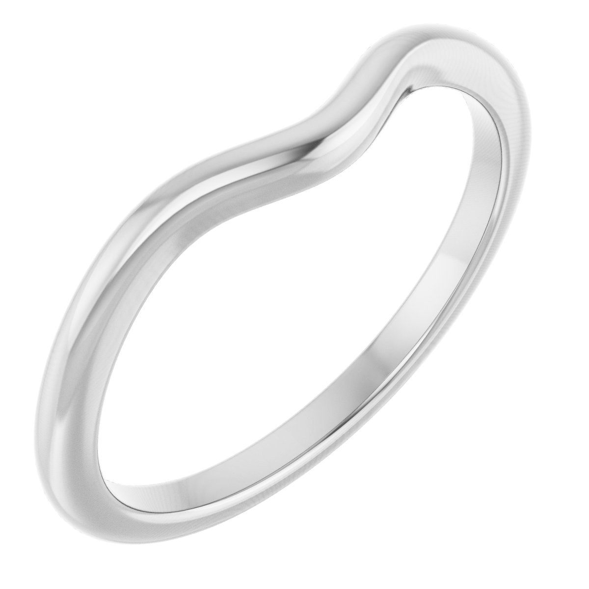 14K White Matching Band