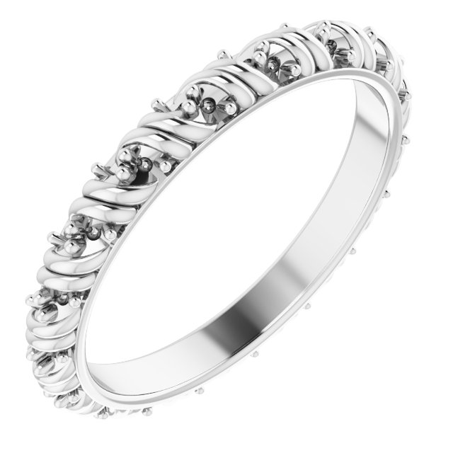 14K White .167 CTW Diamond Eternity Band Size 5.5 Ref 16620119