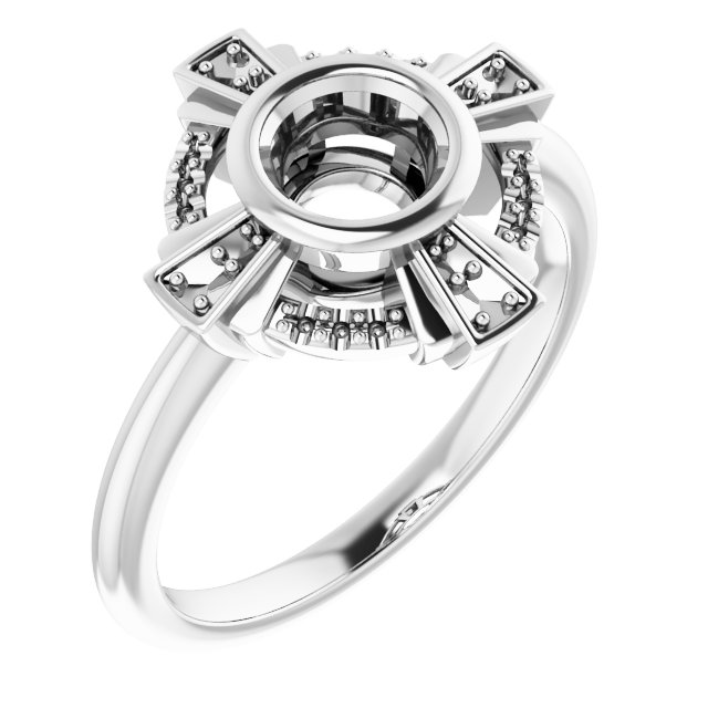 Bezel-Set Accented Ring