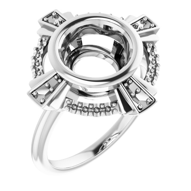 Bezel-Set Accented Ring
