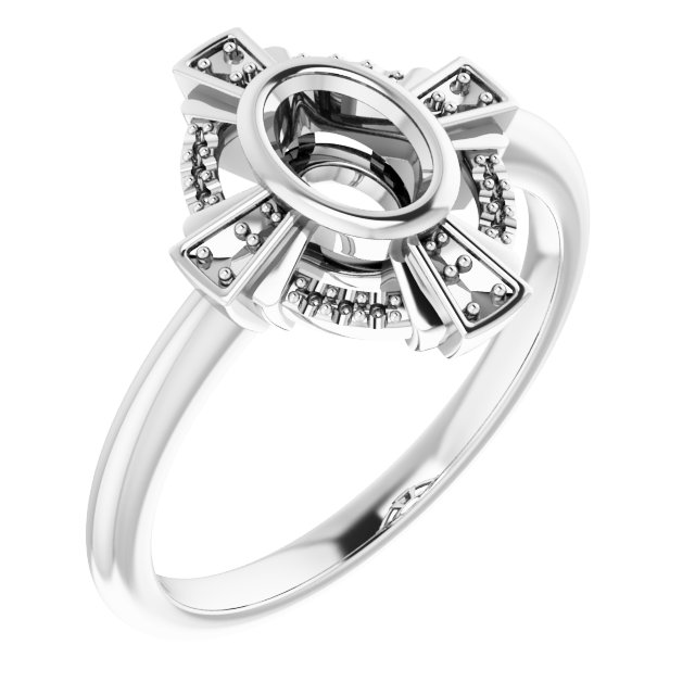 Bezel-Set Accented Ring