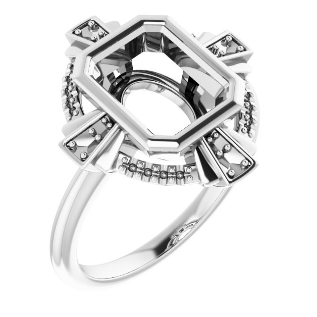 Bezel-Set Accented Ring