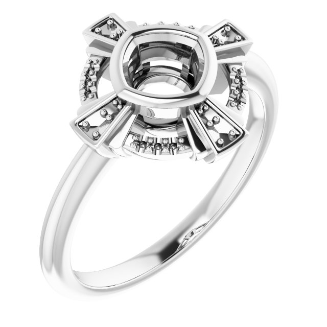 Bezel-Set Accented Ring