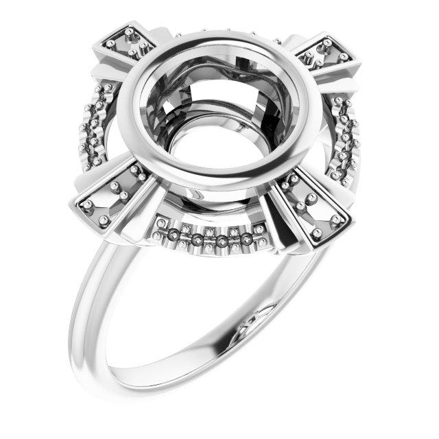 Bezel-Set Accented Ring