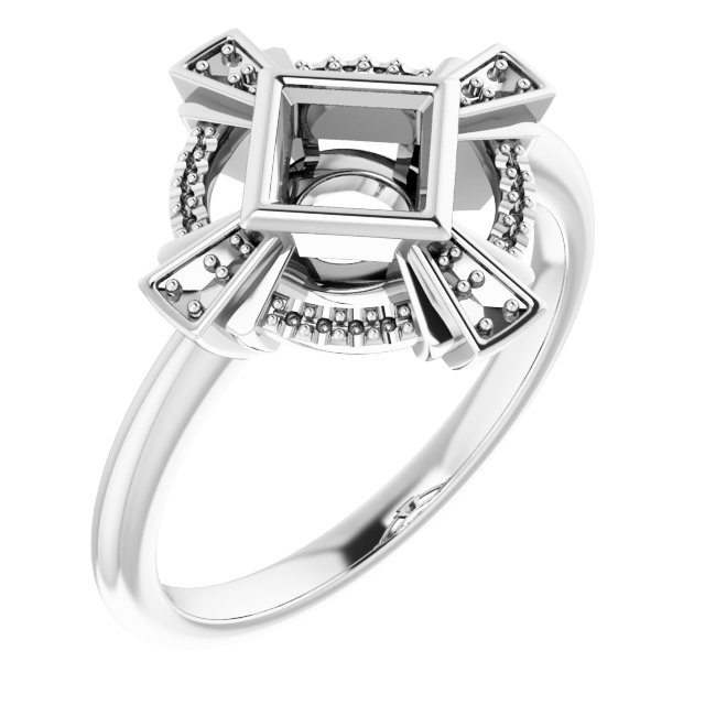 Bezel-Set Accented Ring