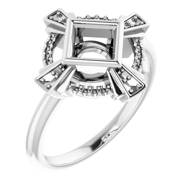 Bezel-Set Accented Ring