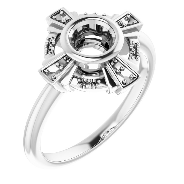 Bezel-Set Accented Ring