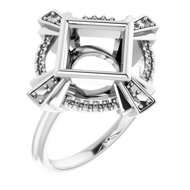 Bezel-Set Accented Ring