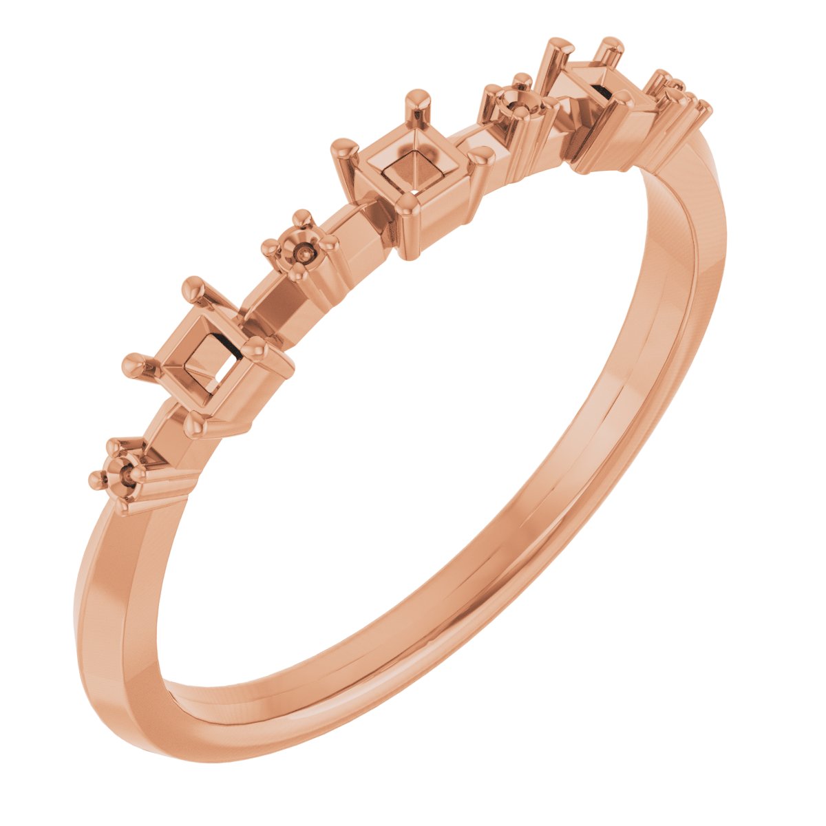 14K Rose 1/6 CTW Natural Diamond Anniversary Band