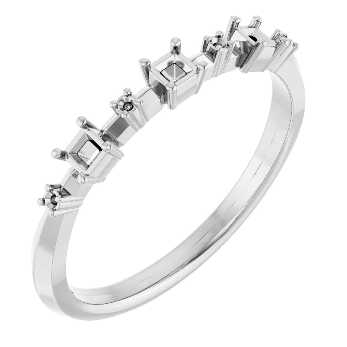 Platinum 1/6 CTW Diamond Anniversary Band